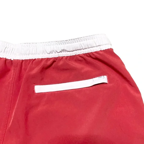 Vuori Women's Athletic Shorts - Melon and White - Picture 9 of 12